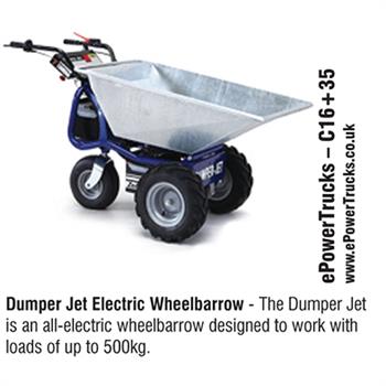 ePowerTrucks - Dumper Jet Electric Wheelbarrow