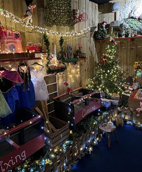 Christmas display at Smith's Garden Centre, New Denham, Uxbridge for 2021.