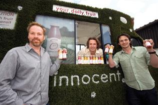 Innocent: founders Richard Reed, Adam Balon and Jon Wright