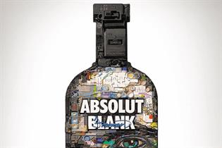 The Absolut Blank: campaign bottle by Zac Freeman