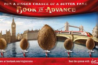 Virgin Trains: carnival theme to promote cheapest possible tickets