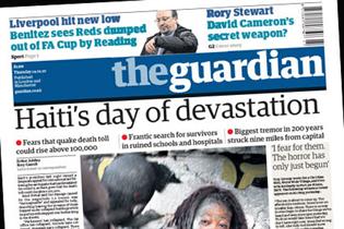 The Guardian: Thursday's cover