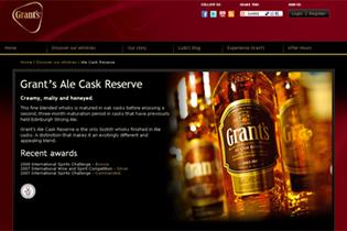 Grant's Whisky: new website