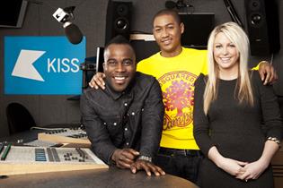 Breakfast Show of the Year winner Kiss Breakfast, with Rickie, Melvin and Charlie