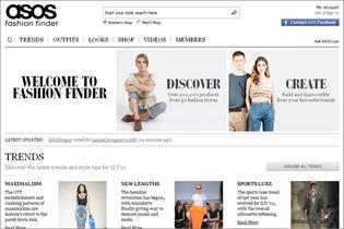 Asos: launches Fashion Finder