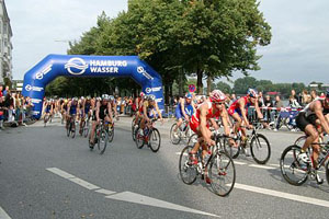Triathletes in Hamburg