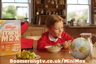 Kellogg's: Mini Max brand to sponsor children's programming on the Boomerang channel 