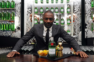 Idris Elba experienced the pop-up Tanqueray Gin Palace in Covent Garden