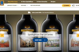 Aldi has begun selling wine online