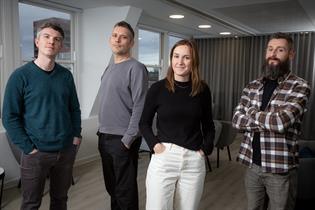 From left to right: Alex Lucas, Jon Farley, Holly Sutton-Williams, Dan Lacey