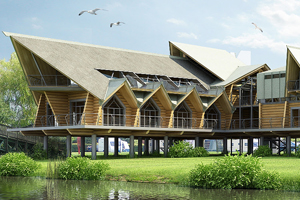The 1,200 sqm Riverside clubhouse venue in Stratford-upon-Avon