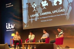 Lomax, Ayoade, Ridgwell and Bedwood: onstage at Advertising Week Europe