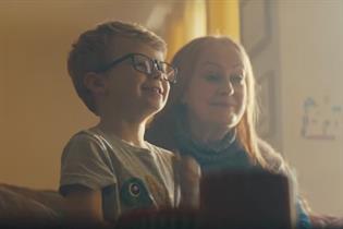 BT ad: Luke and his grandmother sharing a TV moment