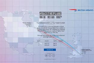 BA: promotes the launch of its Dreamliner fleet with #RaceThePlane competition