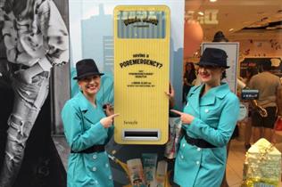 The Twitter-powered vending machines released two products from Benefit's 'Porefessional' range