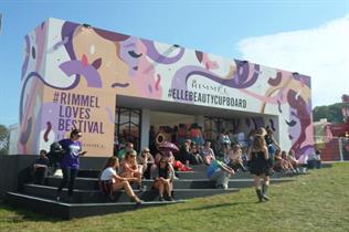 Rimmel and Elle's Beauty Cupboard activation attracted the crowds at Bestival 