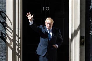 Johnson: staying in number 10 after Tory landslide at polls
