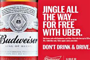 Budweiser and Uber partner for responsible drinking campaign