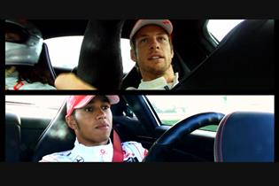 Jenson Button and Lewis Hamilton at the wheel