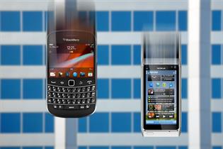 Value of BlackBerry and Nokia brands fall