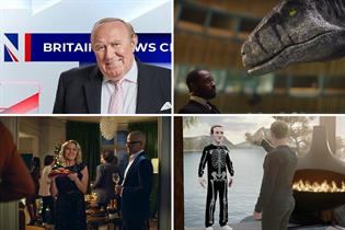 Collage of four images, from top left: ex-GB News presenter Andrew Neil pictured when working for the channel, still from UNDP's 'Don't choose extinction', Meta's Mark Zuckerberg and Waitrose's Christmas ad still