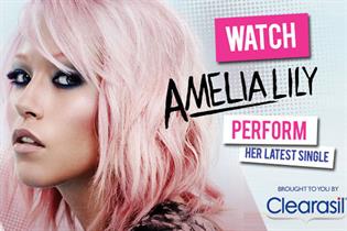 Amelia Lily: stars in MSN/Clearasil campaign