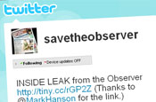 Save the Observer: Twitter group fights for the paper's future