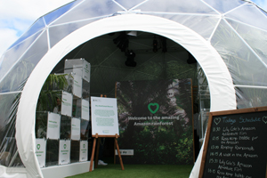 Sky Rainforest Rescue dome at this year's Hay Festival