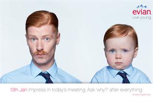 Evian: #liveyoungjanuary campaign launches on brand's Facebook and Twitter pages