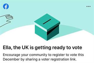 Facebook: successfully prompted 335,000 people to register to vote