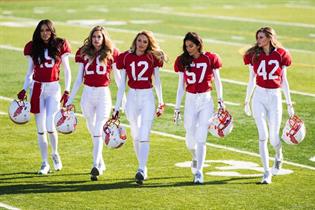 American football Valentine's Day message from Victoria's Secret 