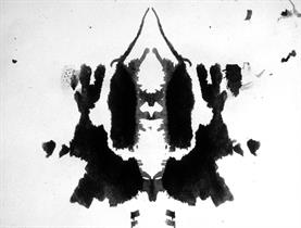 Black and white inkblot image (Getty)