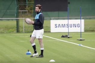 Jack Whitehall: takes to the rugby pitch