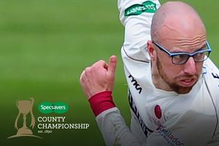 An image of Jack Leach, who became the poster child for Specsavers during the last Ashes series.
