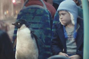 John Lewis: its latest Christmas ad features a boy and Monty the penguin