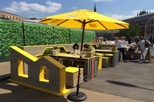 The Lipton Ice Tea parklets form part of the brand's Daybreaker summer event series 