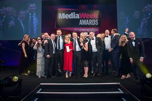 Manning Gottlieb OMD win at the last in-person Media Week Awards in 2019