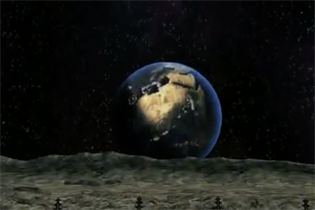 A graphic from PS3's Moonbase game