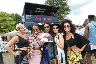 Nandos' Cock o' Van hosted a series of live music performances at Lovebox (18 July)