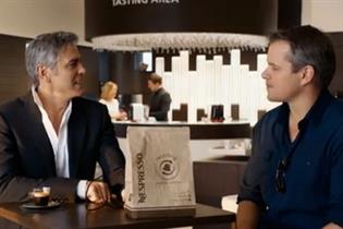 George Clooney and Matt Damon in the latest Nespresso campaign