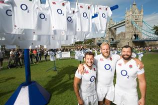 O2: England Elite Rugby players Danny Care, James Haskell and Alex Corbisiero