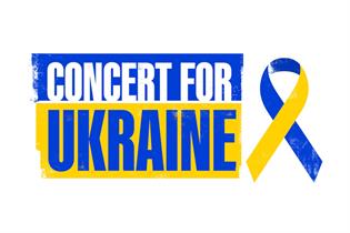 A logo for Concert for Ukraine, a show that will be broadcast on ITV and STV at the end of the month to raise money for the DEC