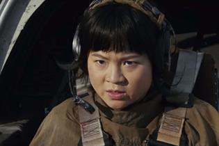 Star Wars character Rose Tico, played by Kelly Marie Tran