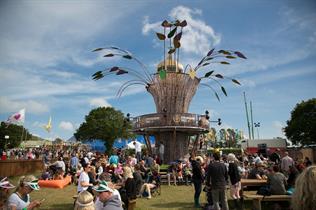 The Strongbow Tree towered over the festival at 12 metres