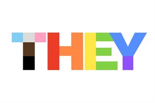 A multicoloured logo reading 'They'