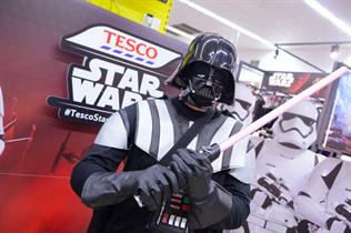 Tesco hosted Star Wars experiences within 268 of its stores 