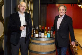 Treasury Wine Estate's Simon Marton with JWT's Toby Hoare