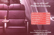 Virgin Atlantic: ASA bans premium economy ad