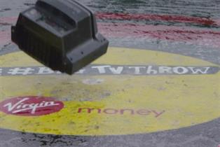 Virgin Money: recent ad campaign revived the rock and roll art of TV throwing