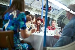 Dine on a London Underground carriage with Basement Galley